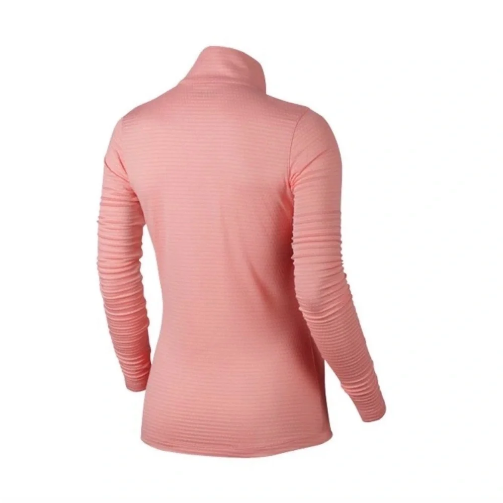 NIKE 1/2 Zip Lucky Azalea women's golf sweatshirt salmon Size XSMALL